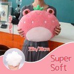Cute Strawberry Frog Kawaii Plush Pillow Toy