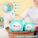 AIXINI Cute Cat Frog Kawaii Plush Pillow