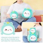 AIXINI Cute Cat Frog Kawaii Plush Pillow