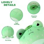 Cute Strawberry Frog Plush Pillow - 14 Inch Kawaii