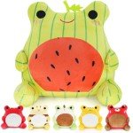 Kawaii Watermelon Frog Plush Toy - 10 Inch