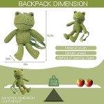 Kawaii Frog Plush Backpack Satchel for Kids & Adults