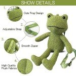 Kawaii Frog Plush Backpack Satchel for Kids & Adults