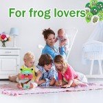 Kawaii Green Duck Plush Toy with Frog Costume