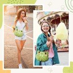 Kawaii Frog Plush Crossbody Bag for Girls