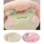 Kawaii Frog Plush Toy with Mushroom Hat
