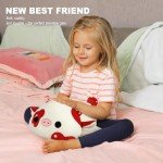 Adorable Red Mushroom Cow Plush Toy - 12