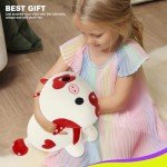 Adorable Red Mushroom Cow Plush Toy - 12