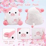 Cute Pink Cow Plush Doll - Kawaii Stuffed Toy