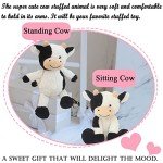 Adorable 11.8" Kawaii Cow Plush Toy