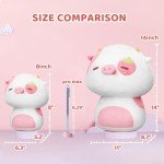 Kawaii Strawberry Cow Mushroom Plush Pillow (8")