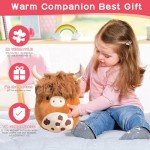 Cute 12'' Kawaii Scottish Cow Plush Toy