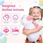 Cute Weighted Strawberry Cow Plush Toy - 23