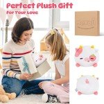Mewaii Strawberry Cow Plushies Set with Babies
