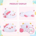Cute Weighted Strawberry Cow Plush Toy - 23