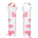 Strawberry Cow Long Plush Kawaii Pillow Toy