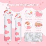 Strawberry Cow Long Plush Kawaii Pillow Toy