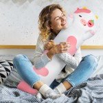 Strawberry Cow Long Plush Kawaii Pillow Toy