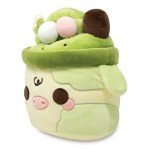 Kawaii Matcha Mooshake Cow Plush Toy 10