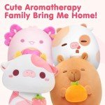 Cute Strawberry Cow Plush Toy with Scented Beads