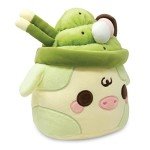 Kawaii Matcha Mooshake Cow Plush Toy 10