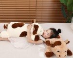 Giant Kawaii Cow Weighted Plush Toy Pillow