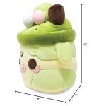 Kawaii Matcha Mooshake Cow Plush Toy 10