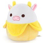 Kawaii Banana Cow Plush Toy - 10.7 Inches