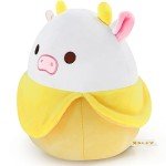 Kawaii Banana Cow Plush Toy - 10.7 Inches