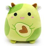 Adorable 8-Inch Avocado Cow Plush Toy