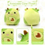 Adorable 8-Inch Avocado Cow Plush Toy