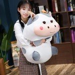 Adorable 19.7" Weighted Cow Plush Toy