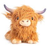 Kawaii Brown Highland Cow Plush Heating Pad
