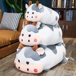 Adorable 19.7" Weighted Cow Plush Toy