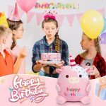 8-Inch Happy Birthday Kawaii Cow Plush Toy