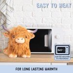 Kawaii Brown Highland Cow Plush Heating Pad