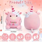 8-Inch Happy Birthday Kawaii Cow Plush Toy