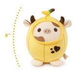 Kawaii Peach Cat Banana Cow Plush Toy 8