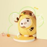 Kawaii Peach Cat Banana Cow Plush Toy 8
