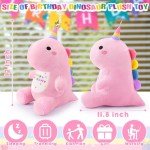 Happy Birthday Pink Dinosaur Kawaii Plush Toy