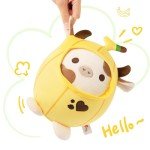 Kawaii Peach Cat Banana Cow Plush Toy 8
