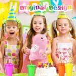 Happy Birthday Pink Dinosaur Kawaii Plush Toy