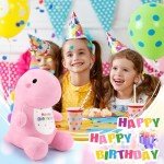 Happy Birthday Pink Dinosaur Kawaii Plush Toy