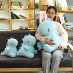 Kawaii Blue Dinosaur Plush Toy for Kids