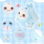 Adorable Kawaii Cat Dinosaur Plush Pillow 8