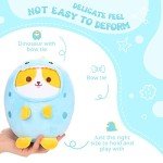 Kawaii Corgi Dinosaur Plushie - 8" Soft Toy