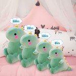 Cute 8in Green Dinosaur Plush Toy Doll