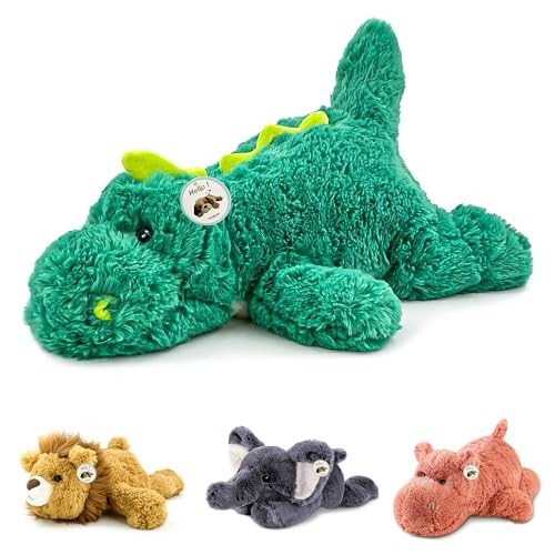 Cuddly 16" Green Dinosaur Kawaii Plush Toy