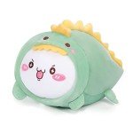Kawaii Cat Dinosaur Plush Pillow Toy 8”