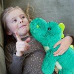 Cute Green Dinosaur Kawaii Plush Pillow Toy